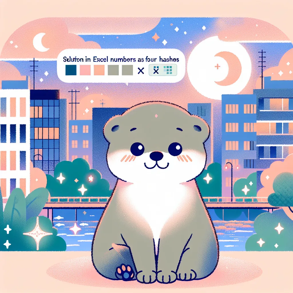 엑셀 숫자 입력 시 #### 로 표시될 때 해결 방법